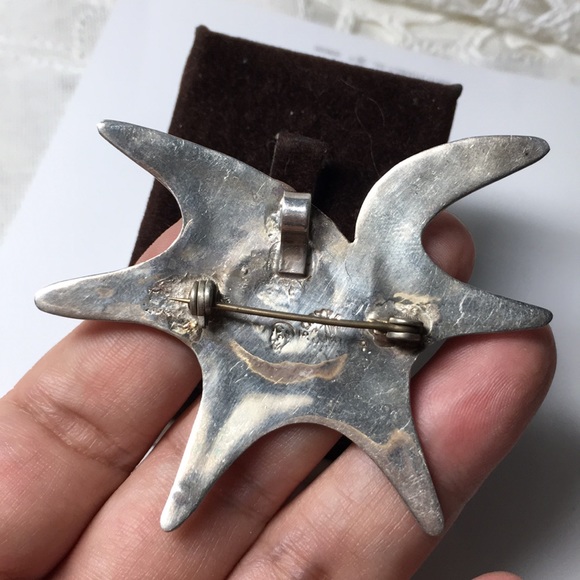 🖤Artisan💕Abalone silver pendant or brooch - Picture 7 of 10